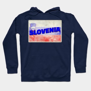 Slovenia Vintage style retro souvenir Hoodie